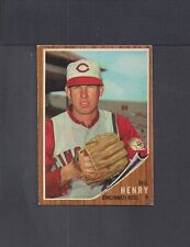 1962 TOPPS #562 BILL HENRY-1--HIGH #--BV $20--REDS--NO CREASES--EX++