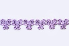 Lily 1" 13 Colors Ribbon Bow Tie Cuttable Venise Lace Trim Supplies by Yardage