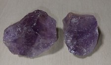 Two Beautiful Uncut Amethyst Stones