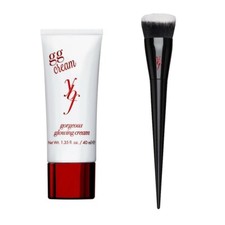 ybf Beauty Cream Gorgeous Glowing Foundation Light and Pro Flat Buffer Brush