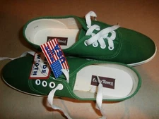 Vintage 1990's Mason Shoes USA Easy Times Women's Green Sneakers 7.5 W