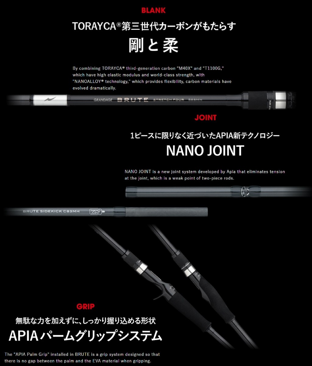 Apia Rod Spinning Grandage Brute S911MH (5936) | eBay