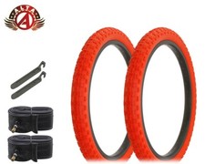 ALTA Performance BMX BICYCLE 20" x 2.125" Red DURABLE COMP III TIRES 6PC SET.