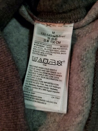 GAP Kids Pendleton Girls Size Medium (8) Crew Neck Sweater Plaid Wool Pattern - Picture 5 of 5