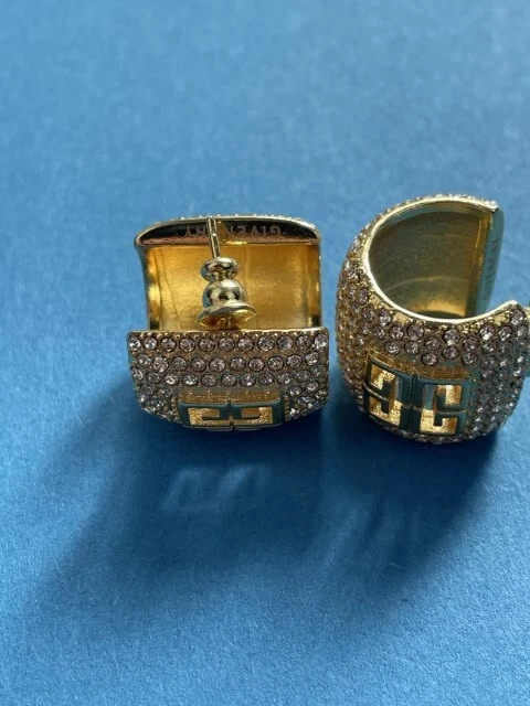 Brincos femininos elegantes folheados a ouro Givenchy charmosos gota - Imagem 4 de 4