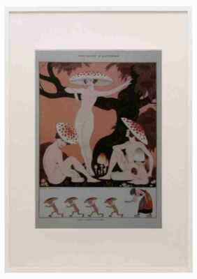 Fantasio D Automne 1916 George Barbier A3 A4 Framed Print Picture