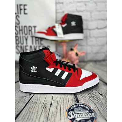 Adidas Forum Mid Mens Red Black Scarlet Retro Basketball