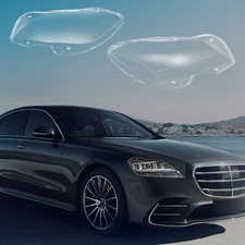 Pair Headlight Lens Cover Clear For 2010-2014 Mercedes Benz W218 CLS350/500/550