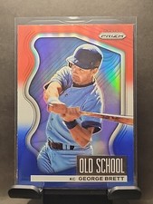 2022 Panini Prizm Old School George Brett Prizm red white and blue refractor