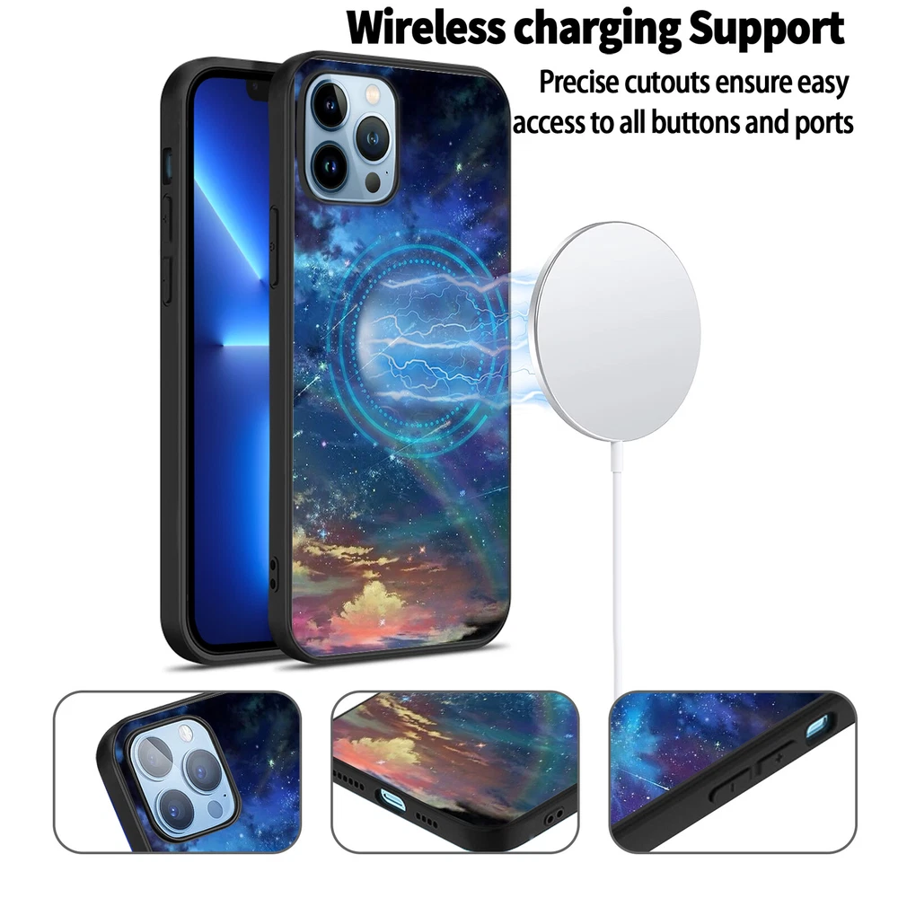 Phone Case Space Soft Silicone Cover For iPhone 11 12 Pro 13 14 Plus 15 Pro Max