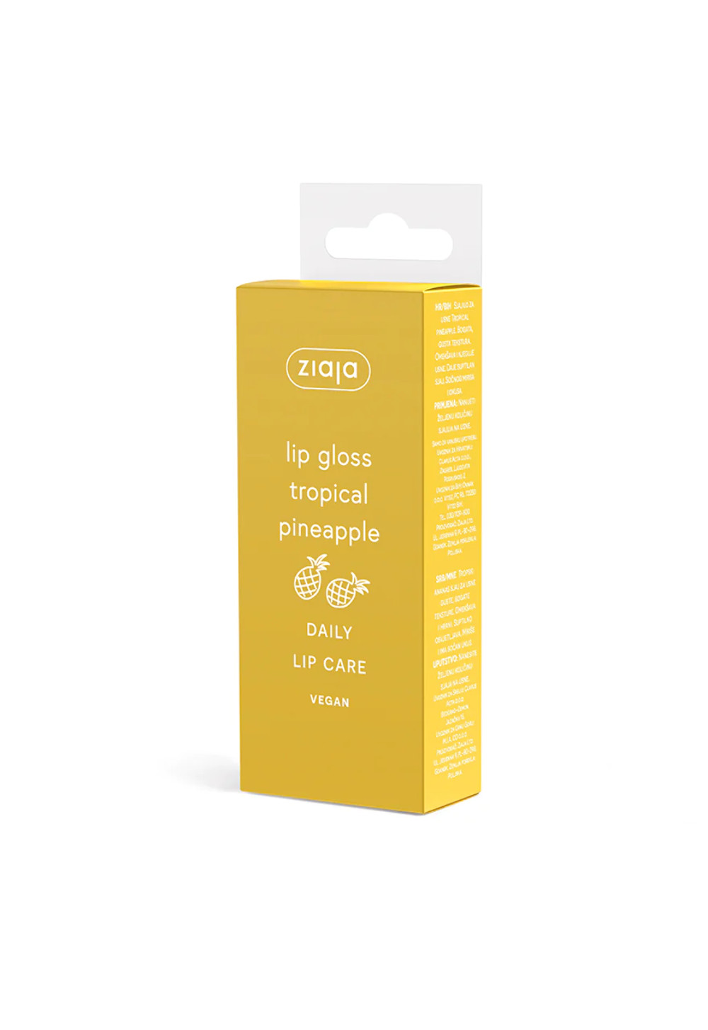 Ziaja White Tropical Pineapple Lip Gloss 12Ml In - Image 2