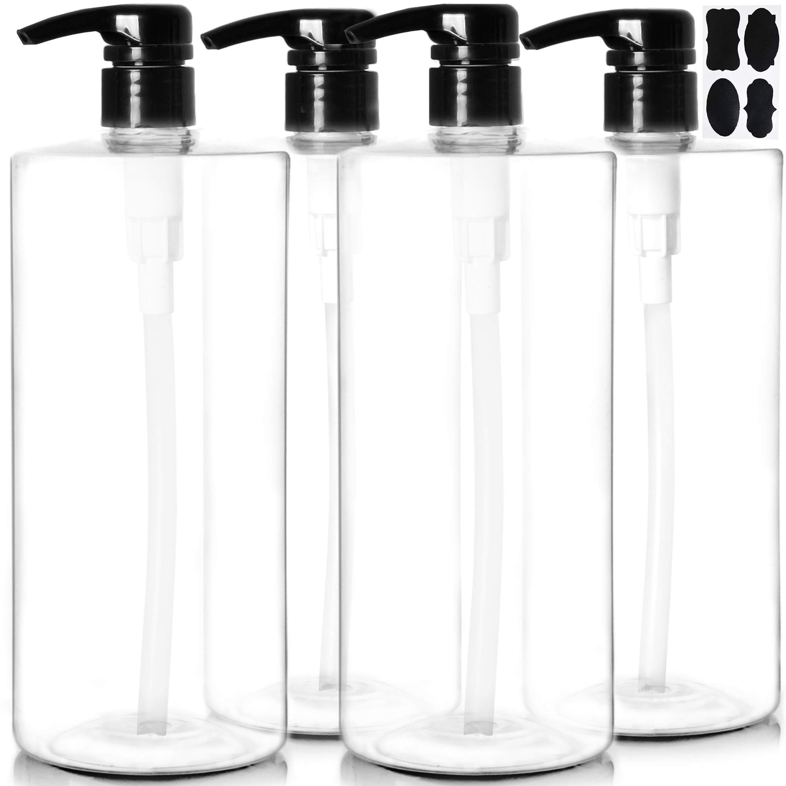 With Pump For Shampoo Conditioner Body Wash
