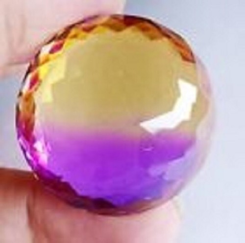 Bi-Color Round Shape Gemstone Certified 91.20 Ct Natural Big Size Tourmaline - Picture 4 of 4