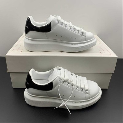 Alexander McQueen White Oversized Sneakers–Iconic Casual Shoes Size 41 US8 Oversized leather sneakers in white - Mc Queen | Mytheresa main image 3