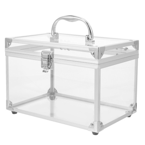 Storage Box Cd Case Holder Boxes with Lids Travel Dvd Container for Discs - Afbeelding 4 van 12