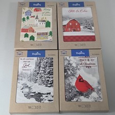 Dayspring Inspirational Religious 18 Card Pack Holiday Christmas Card Lot Of 4