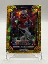 2025 Prizm Draft Picks Jeremiah Smith Gold Ice New Recruits Ohio State #25