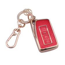 Cute Bling Key Fob Cover for Lexus, Diamond Cut TPU Case Lexus A, Red