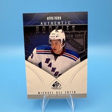 2009-10 SP Game Used Michael Del Zotto #134 Rookie 334/699