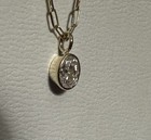 GIA Certified Oval Cut All Natural Diamond Pendant 14k Yellow Gold 1.20ct  — photo 3