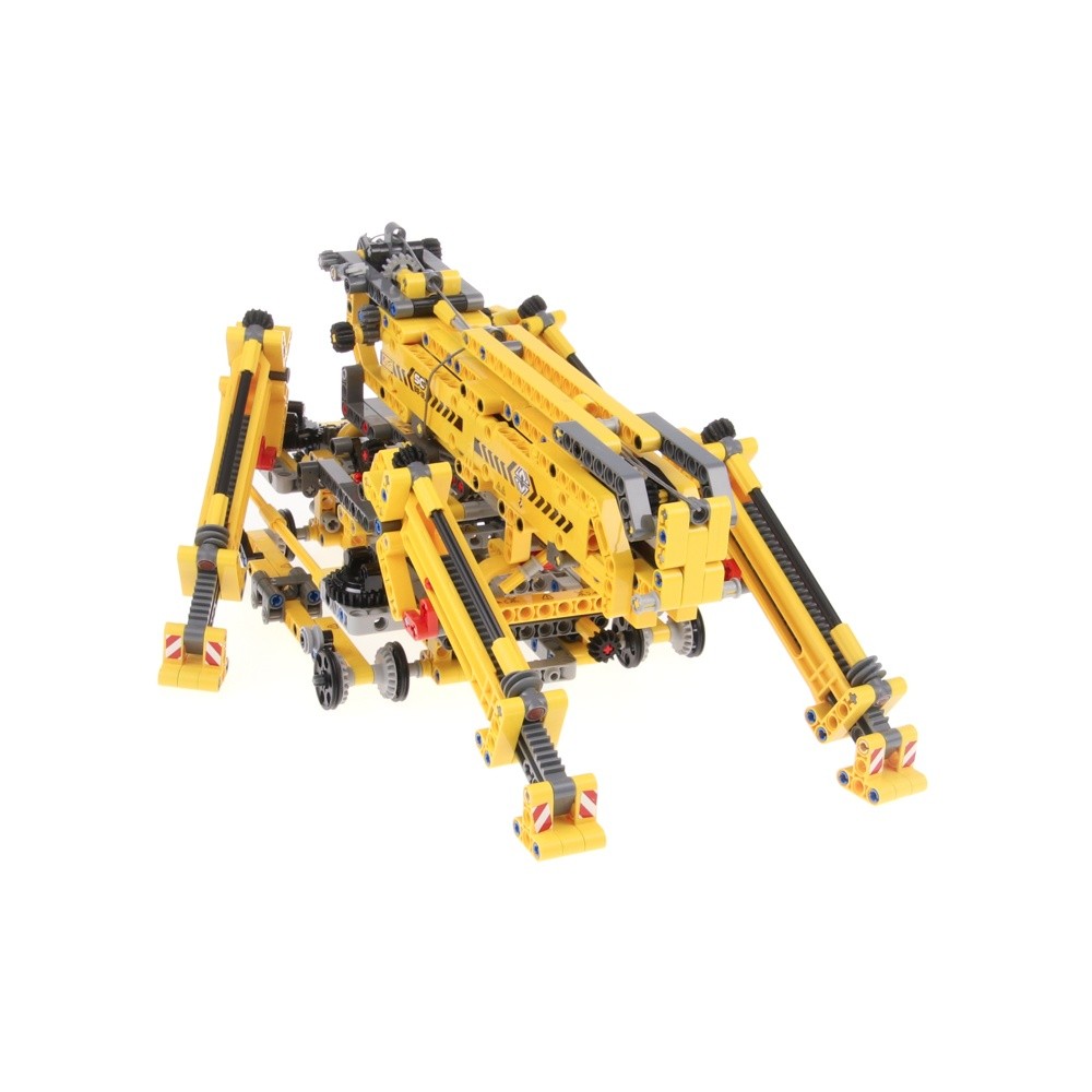 1X Lego Technic Set Car Spider Crane 42097 SC98-18 Yellow Gray Incomplete