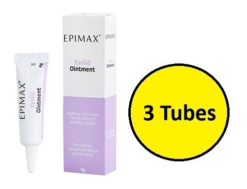 Epimax Eyelid Ointment For Sensitive Irritated eyelid - 4gm  X3 Tubes