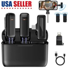 Lavalier Microphone Portable Wireless Audio Recorder Mini Mic Android iPhone New