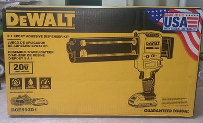 DeWALT 20V MAX Cordless Adhesive Gun 20V Battery + Charger DCE593D1 New in Box