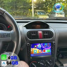 Autoradio 4+64G Carplay Android 14 GPS Für Opel Meriva Corsa C D Astra G H DAB+