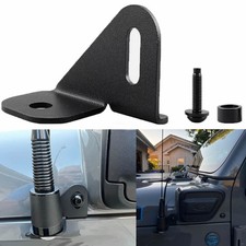 Cb Gmrs Antenna Mount Driver Side Hood Bracket For Jeep Wrangler Jl Jlu Jt 18-24