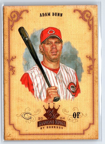 2004 Donruss Diamond Kings Bronze #40 Adam Dunn Reds /100 - Picture 1 of 2