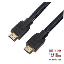 High-Speed 18Gbps, 4K/60Hz - Nylon-Braided 15 Feet HDMI Cable 1-Pack