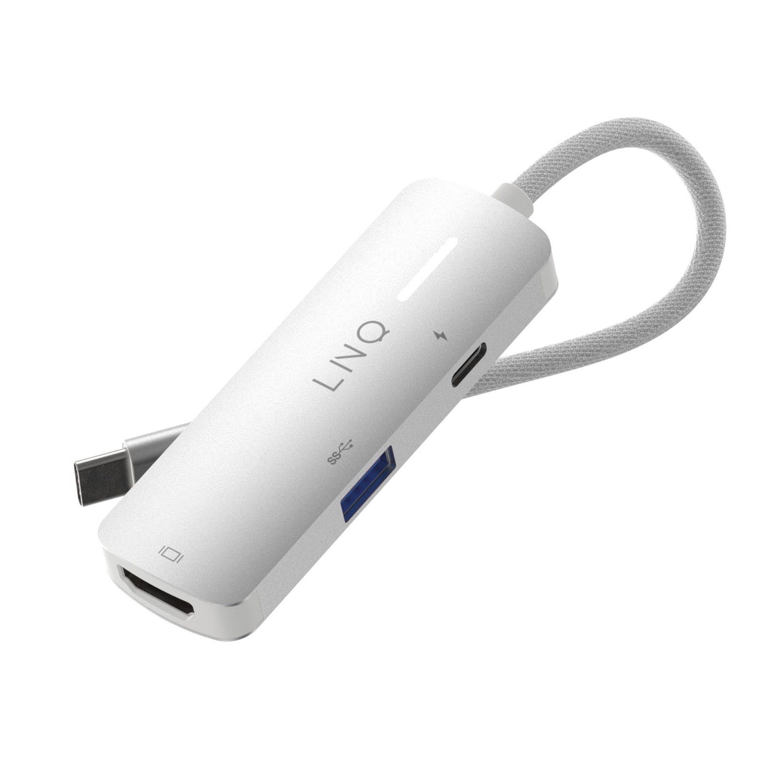 LINQ Connects 4K HDMI Adapter met PD en USB-A - Geschikt voor Laptops en Smartph