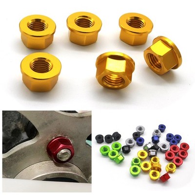 Universal M10*1.25 Front Rear Wheel Axle Nut Screw Sprocket Hex For BMW Aprilia