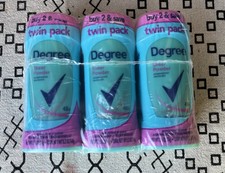 Lot Of 6 Degree Sheer Powder Antiperspirant Deodorant 3/Twin Packs 2.6oz Each