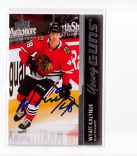 WYATT KALYNUK autographed '21/22 CHICAGO BLACKHAWKS 