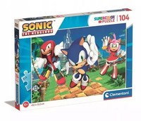 Puzzle 104 Elementy. Supercolor. Sonic - Clementoni