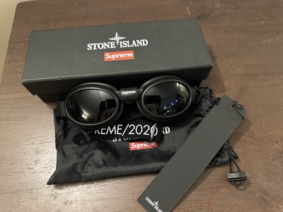 BRAND NEW Rare SUPREME STONE ISLAND Baruffaldi REK GOGGLES Black KURT Sunglasses