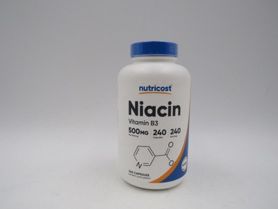 Nutricost Niacin (Vitamin B3) 500mg 240 Capsules EXP 03/28