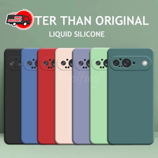 Liquid Silicone Case for Google Pixel 9 Soft TPU Rubber Shockproof Cover