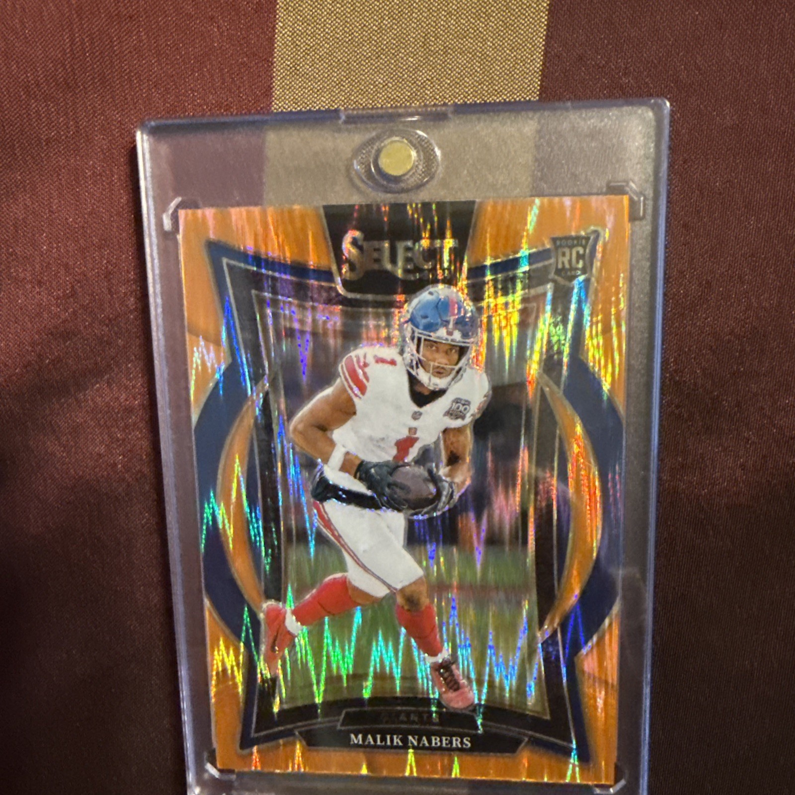 2024 Panini Select #29 Malik Nabers Orange Shock prism /499