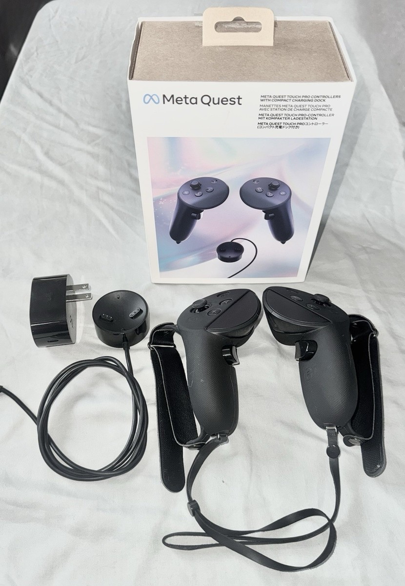 Meta Quest Pro Controllers Left and Right Pair with Charging Meta Quest Pro Controllers Left and Right Pair with Charging