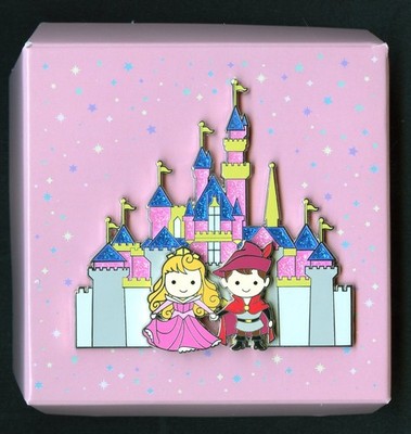 Disney Sleeping Beauty Aurora Prince Phillip Castle Fantasyland Cuties Jumbo Pin
