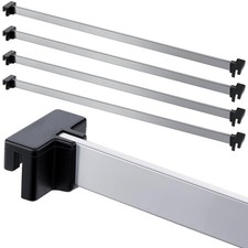 8 Pieces Metal Hanging Divider Rail Clip File 4 Pieces File Cabinet Rails for...