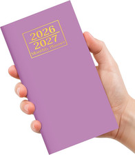 2026-2027 Pocket Calendar for Purse, Two-Year Monthly Planner from Jan 2026 To