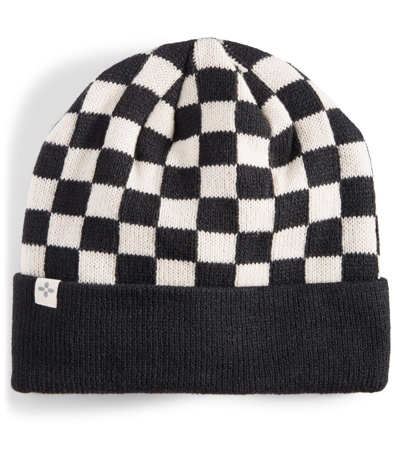 Мужская вязаная шапочка-бини в клетку SUN STONE белая Один размер 4790₽