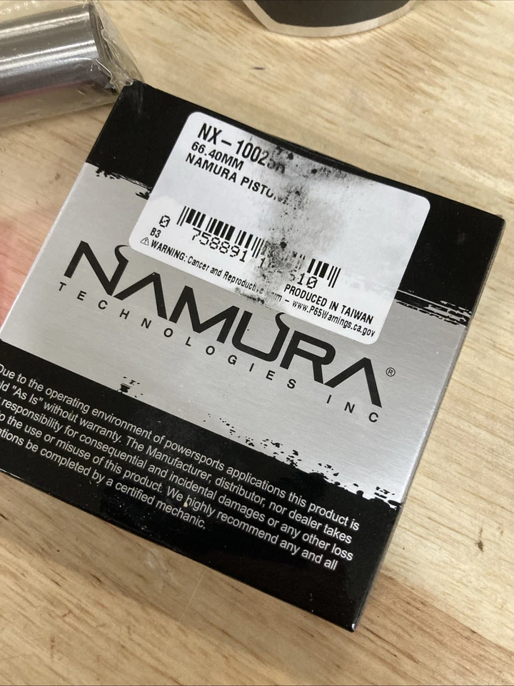 Kit de extremo superior Namura estándar tamaño C pistón Husqvarna WR250 y CR250 66,4 mm Foto 4 de 4