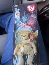 Ty Beanie Baby Glory the Bear DOB July 4, 1997