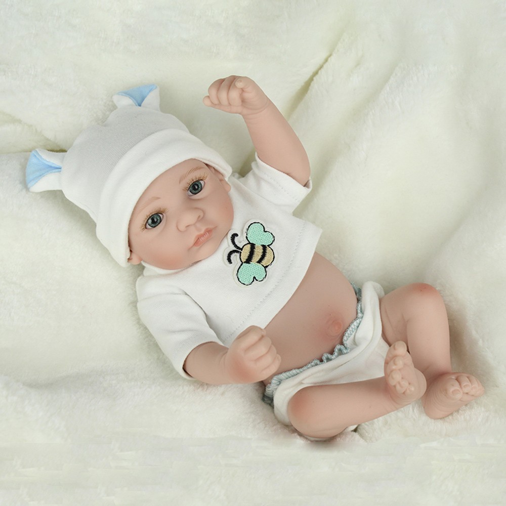 Full Body Vinyl Silicone Cute Realistic Preemie Boy Doll