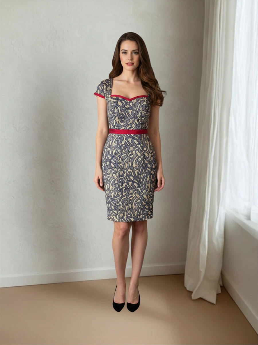 lace midi mermaid dress Embellished Lace Mermaid Midi Dress Lace Taupe / XS